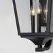 Sutton Place VX 3 Light 25 inch Black Outdoor Wall Mount