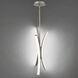 Tusk LED 15 inch Brushed Nickel Pendant Ceiling Light in 3500K, dweLED