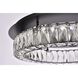 Monroe 1 Light 22 inch Black Flush Mount Ceiling Light