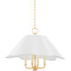 Rosanna 4 Light 24 inch Aged Brass Pendant Ceiling Light