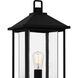 Fletcher 1 Light 21 inch Earth Black Outdoor Post Lantern