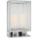 Barbara Barry York LED 10 inch Polished Nickel Double Box Sconce Wall Light