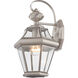 Georgetown 1 Light 15 inch Brushed Nickel Outdoor Wall Lantern