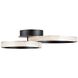 Nova 15.75 inch Matte Black Flush Mount Ceiling Light