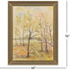 Misty Morning Path Green and Beige and Neutral and Orange Canvas