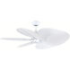 Islander DC Matte White Fan Motor in 5