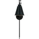 Elijah 17.5 inch 25 watt Matte Black Adjustable Swing Arm Sconce Wall Light
