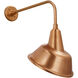Thomas O'Brien Academy Barn Light LED 22.5 inch Soft Copper Rex Barn Light in 12.5" Soft Copper Tilted Bowers Shade
