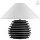 Kelly Wearstler Crenelle 19.75 inch 15.00 watt Ebonized Birch Stacked Table Lamp Portable Light