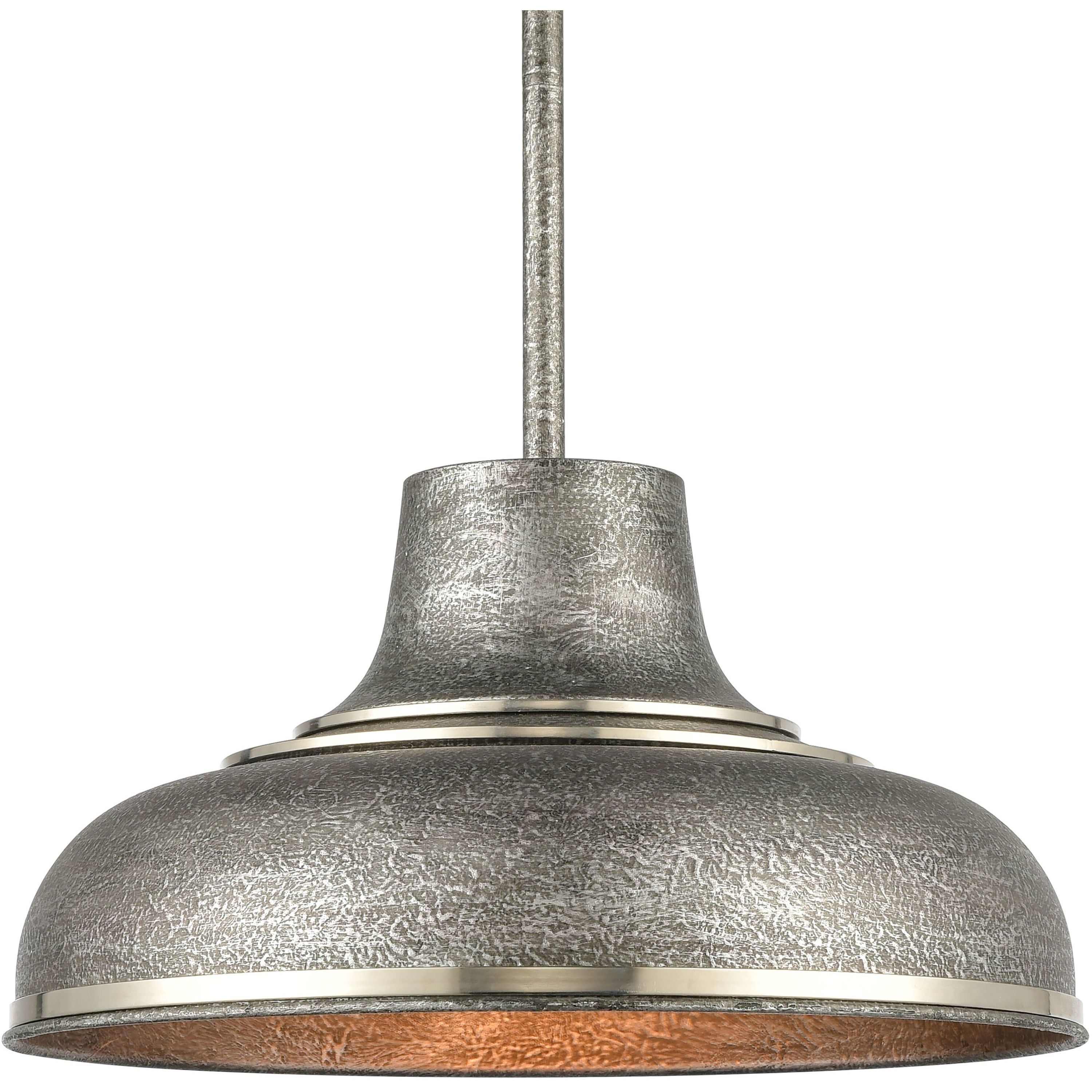 Kerin 1 Light 16 inch Zinc with Polished Nickel Pendant Ceiling Light