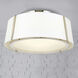 Fulton 3 Light 18 inch Polished Nickel Semi Flush Ceiling Light