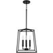 Capital Lighting Thea 4 Light 12 inch Matte Black Foyer Ceiling Light 537641MB - Open Box