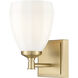 Oren 1 Light 6.5 inch Modern Gold Bath Vanity Light Wall Light