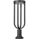 Leland LED 28.25 inch Sand Black Outdoor Pier Mounted Fixture
