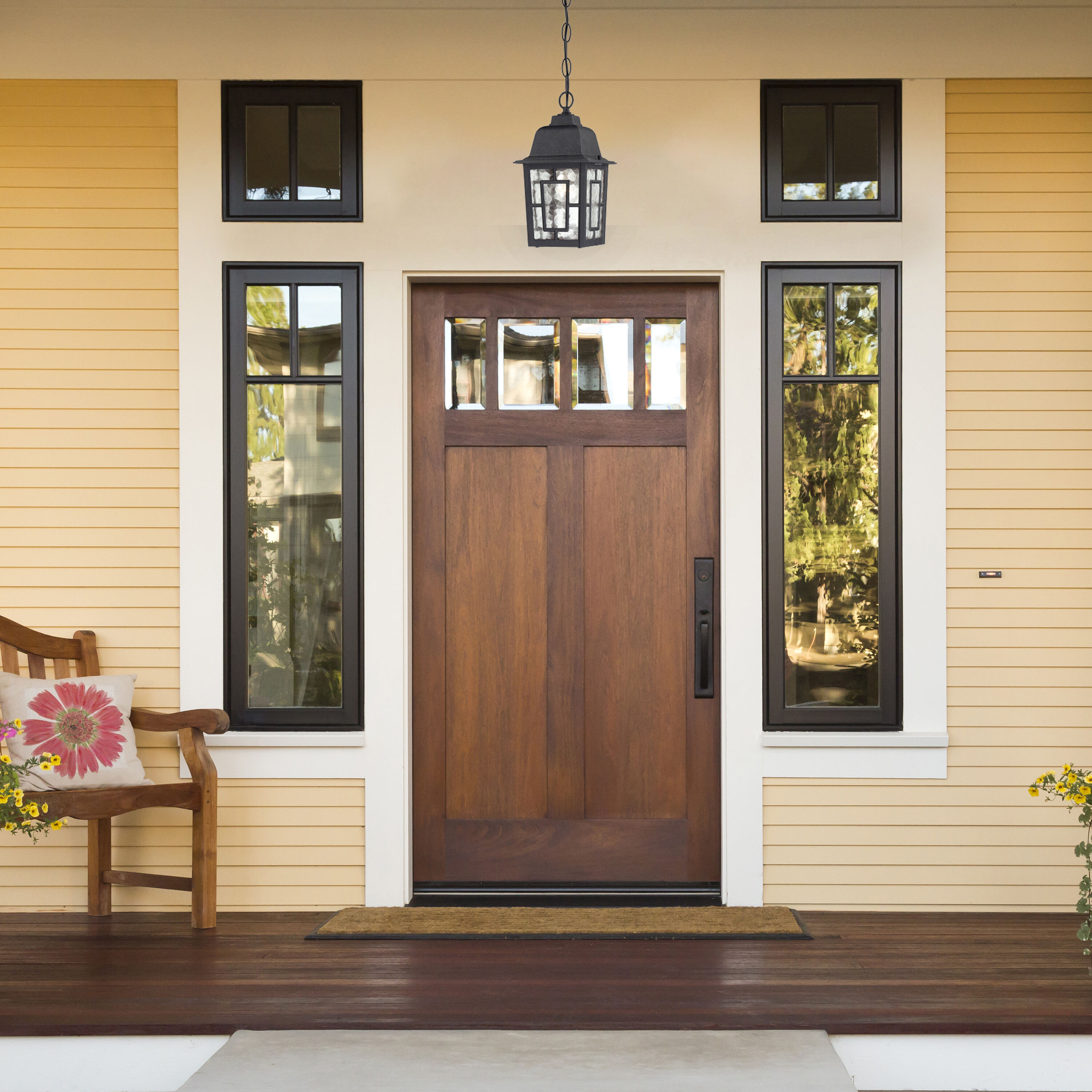 Banyan 1 Light 6 inch Textured Black Outdoor Hanging Lantern