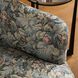 Ansel Sage and Blue and Blush and Black Swivel Chair