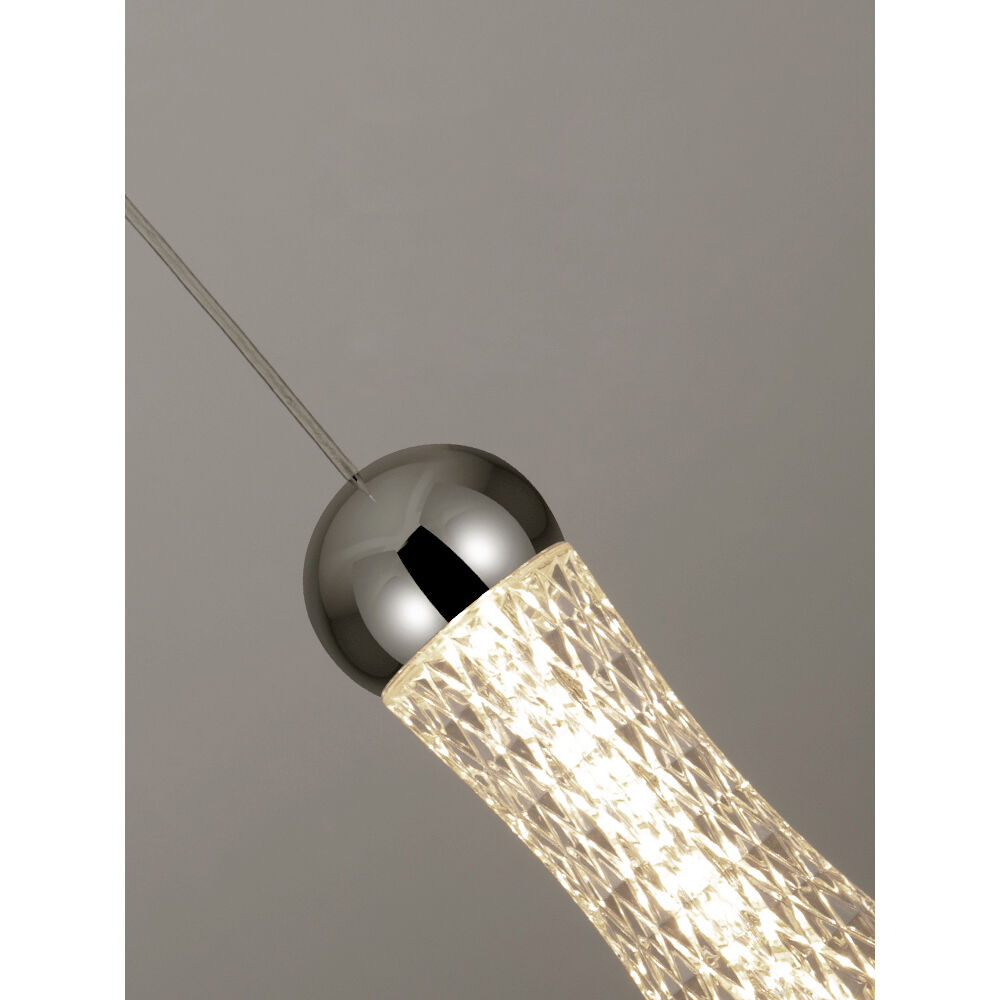 Pera LED 4.72 inch Chrome Pendant Ceiling Light
