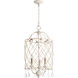 Venice 3 Light 14 inch Persian White Mini Chandelier Ceiling Light