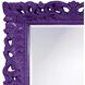 Barcelona 46 X 32 inch Glossy Royal Purple Wall Mirror