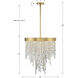Winfield 5 Light 20 inch Antique Gold Chandelier Ceiling Light