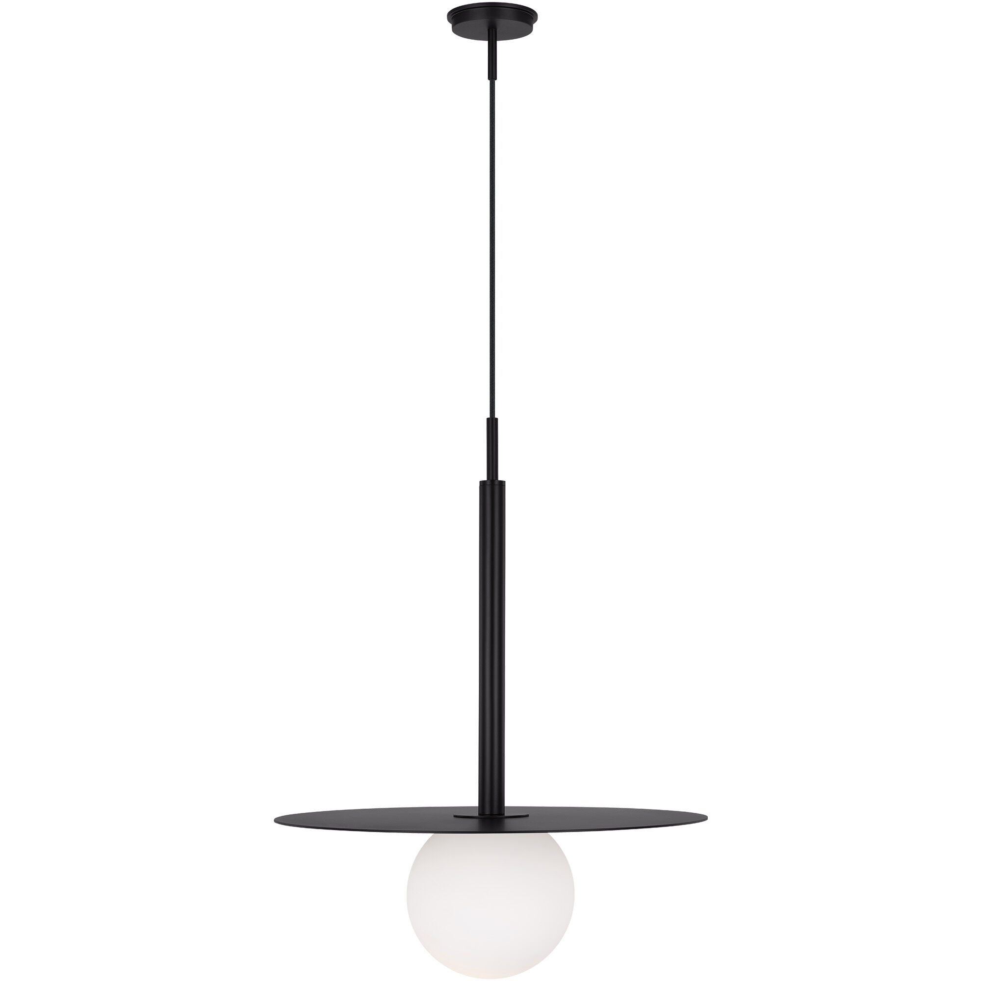 Kelly by Kelly Wearstler Nodes 1 Light 18 inch Midnight Black Pendant Ceiling Light