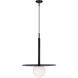 Kelly by Kelly Wearstler Nodes 1 Light 18 inch Midnight Black Pendant Ceiling Light