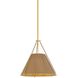 Sunside 3 Light 18 inch Aged Brass Pendant Ceiling Light