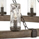 Open Air Sawyer 15 Light 46 inch Sequoia with Iron Rust Outdoor Hanging in Non-LED