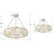 Palla 6 Light 24 inch Antique Silver Chandelier Ceiling Light