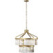 Social Club 9 Light 23.25 inch Havana Gold Pendant Ceiling Light