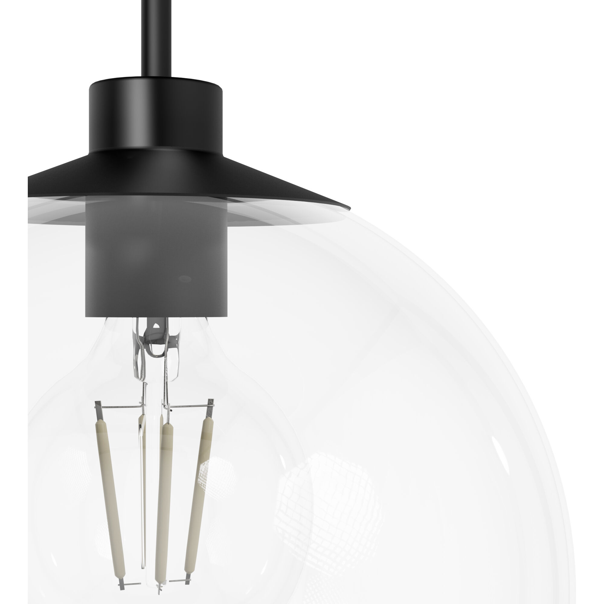 Xidane 1 Light 14 inch Matte Black Pendant Ceiling Light