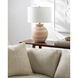 Atollo 21 inch 100 watt Brick Accent Table Lamp Portable Light