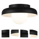 Creston LED 7.88 inch Matte Black Flush Mount Ceiling Light