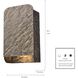 Stellis 1 Light 11 inch Gray-Bronze Outdoor Sconce