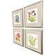 Fleur Melange Green and Red and Pink and Yellow Framed Art, Propac