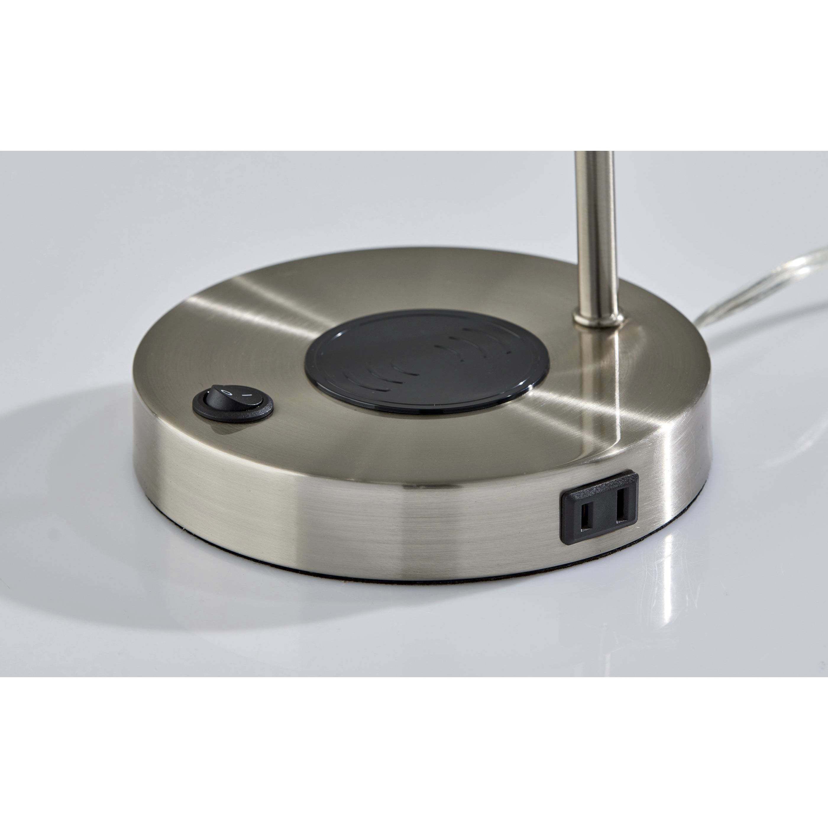 Rico 19 inch 60.00 watt Brushed steel Supercharger Desk Lamp Portable Light