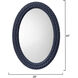 Club 40 X 28 inch Indigo Mirror