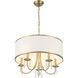 Adalynn 5 Light 22 inch Vibrant Gold Chandelier Ceiling Light
