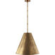 Thomas O'Brien Goodman 1 Light 18 inch Hand-Rubbed Antique Brass Hanging Shade Ceiling Light, Medium