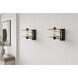 Pearl LED 11.75 inch Black and Natural Aged Brass Wall Sconce Wall Light