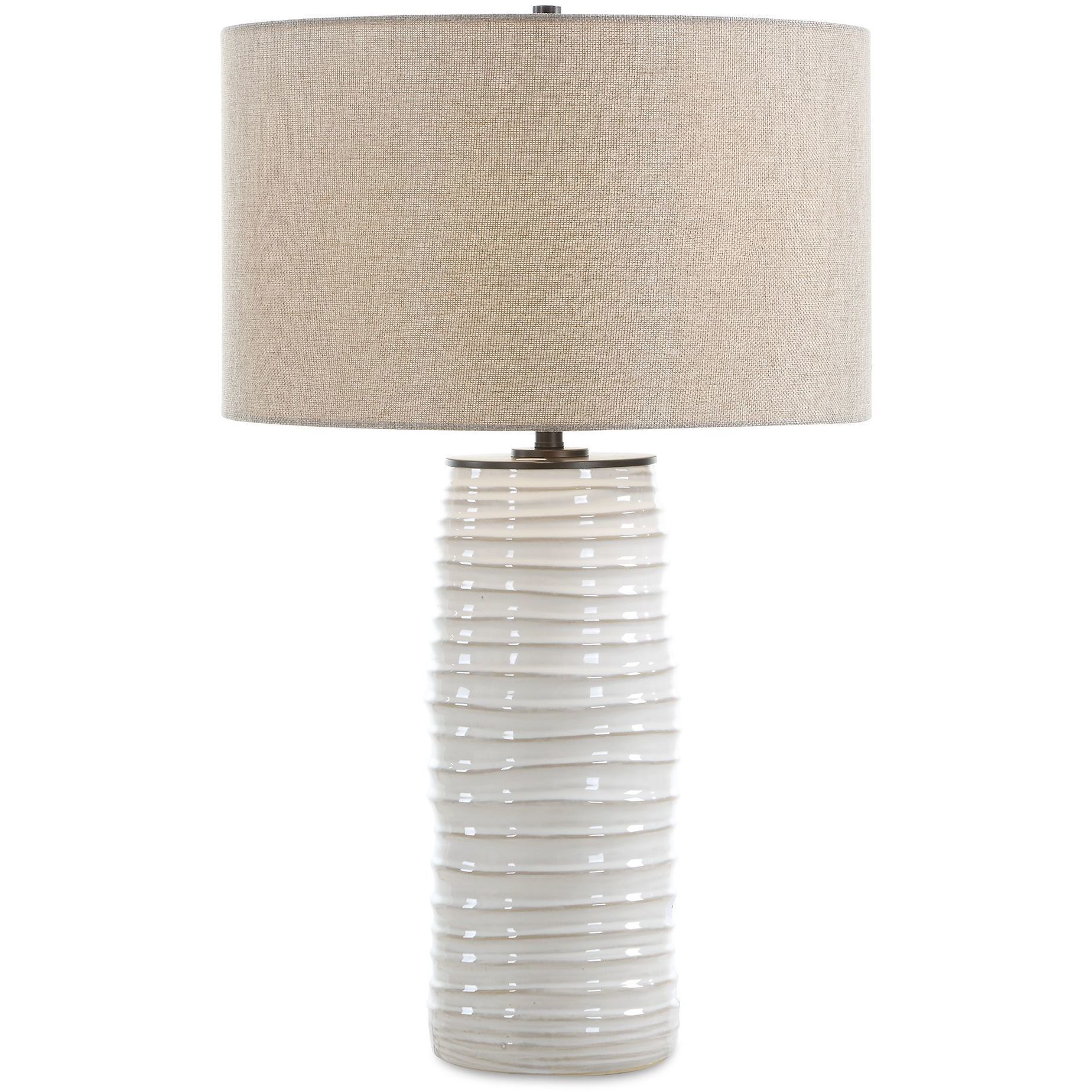 Barat 27.5 inch 150 watt Warm White and Black Table Lamp Portable Light