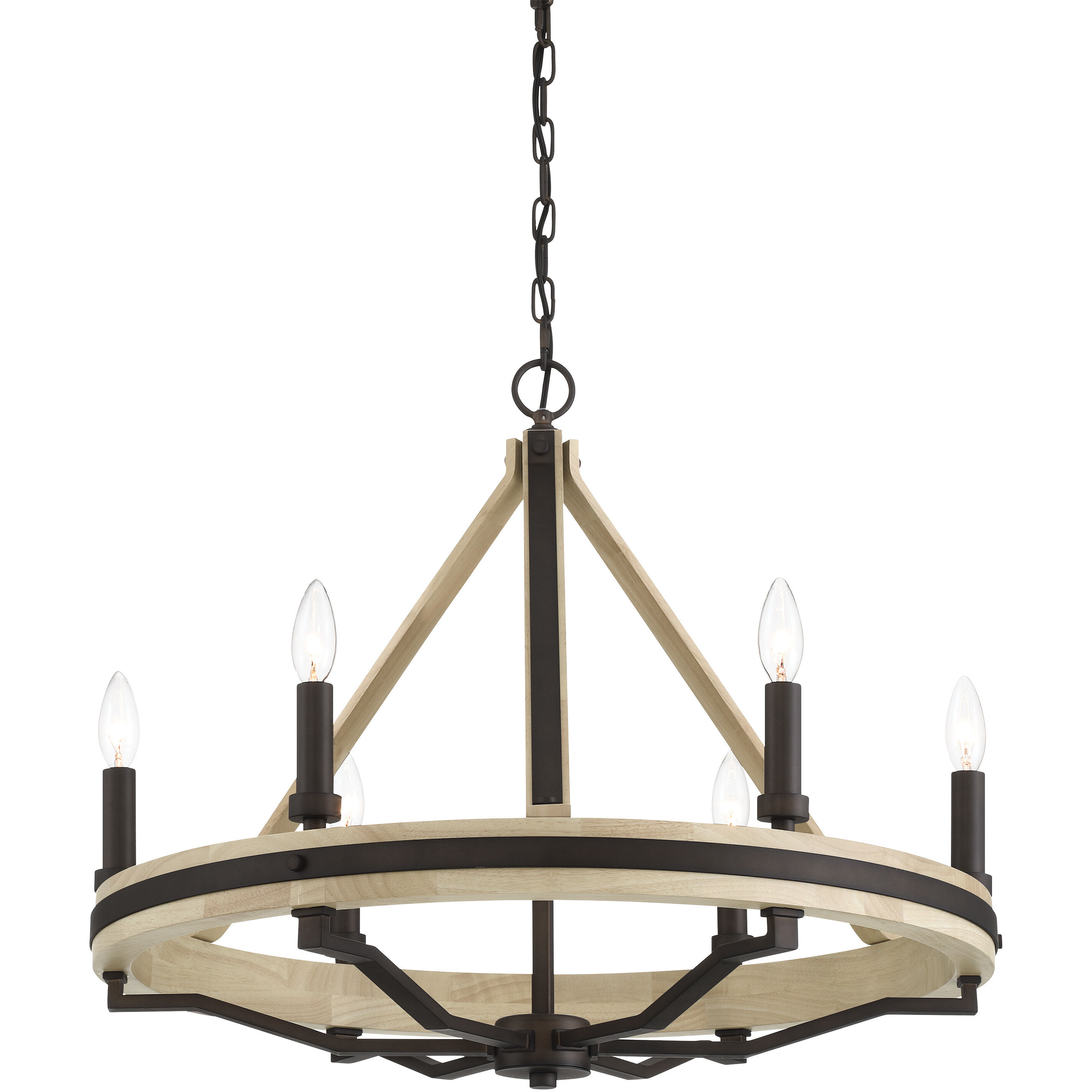 Sonoma 6 Light 26.25 inch Dark Bronze Chandelier Ceiling Light