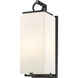 Sana 1 Light 18.5 inch Black Outdoor Wall Light