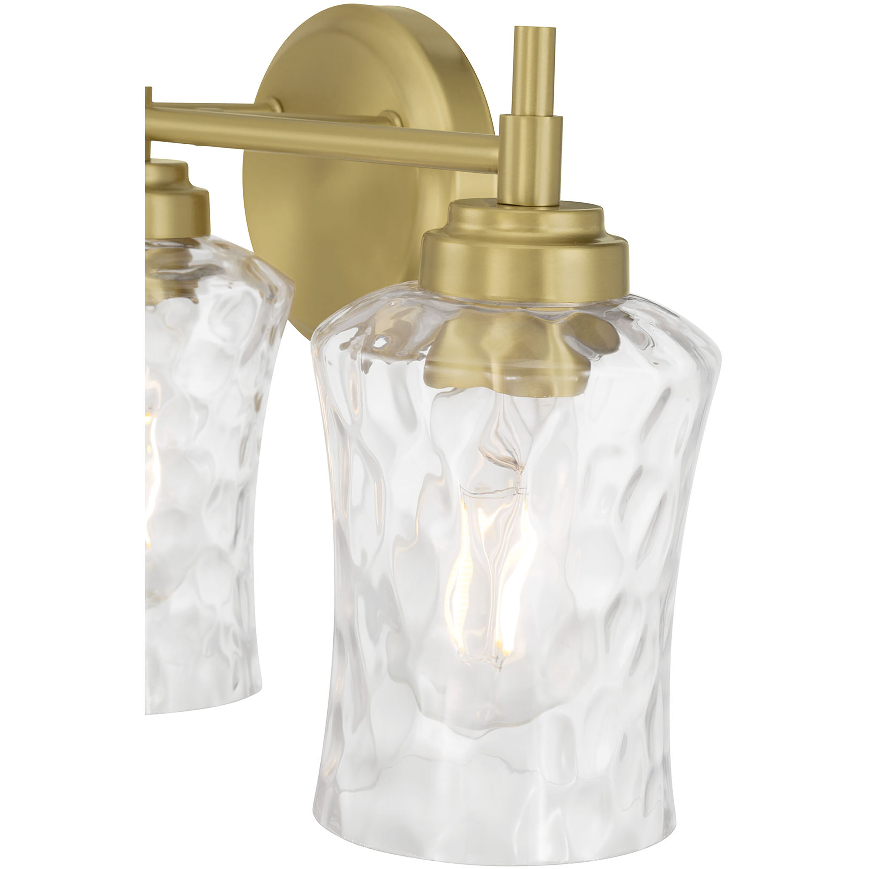 Clarvyn 3 Light 21 inch Vintage Brass Bathroom Vanity Light Wall Light