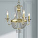 Valentina 4 Light 18 inch Hand Applied Winter Gold Convertible Mini Chandelier/Ceiling Mount Ceiling Light