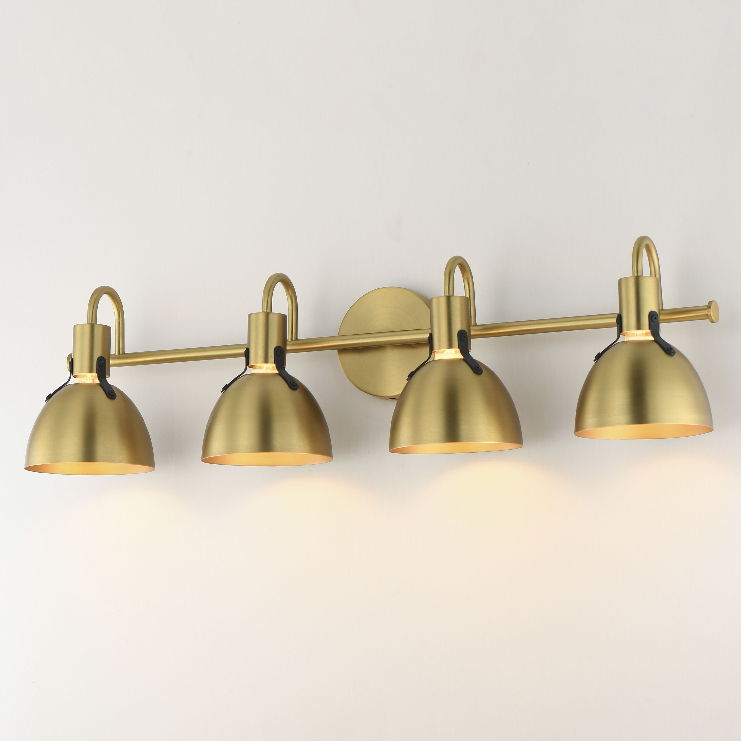 Dusk 4 Light 33.25 inch Satin Brass Bath Vanity Wall Light