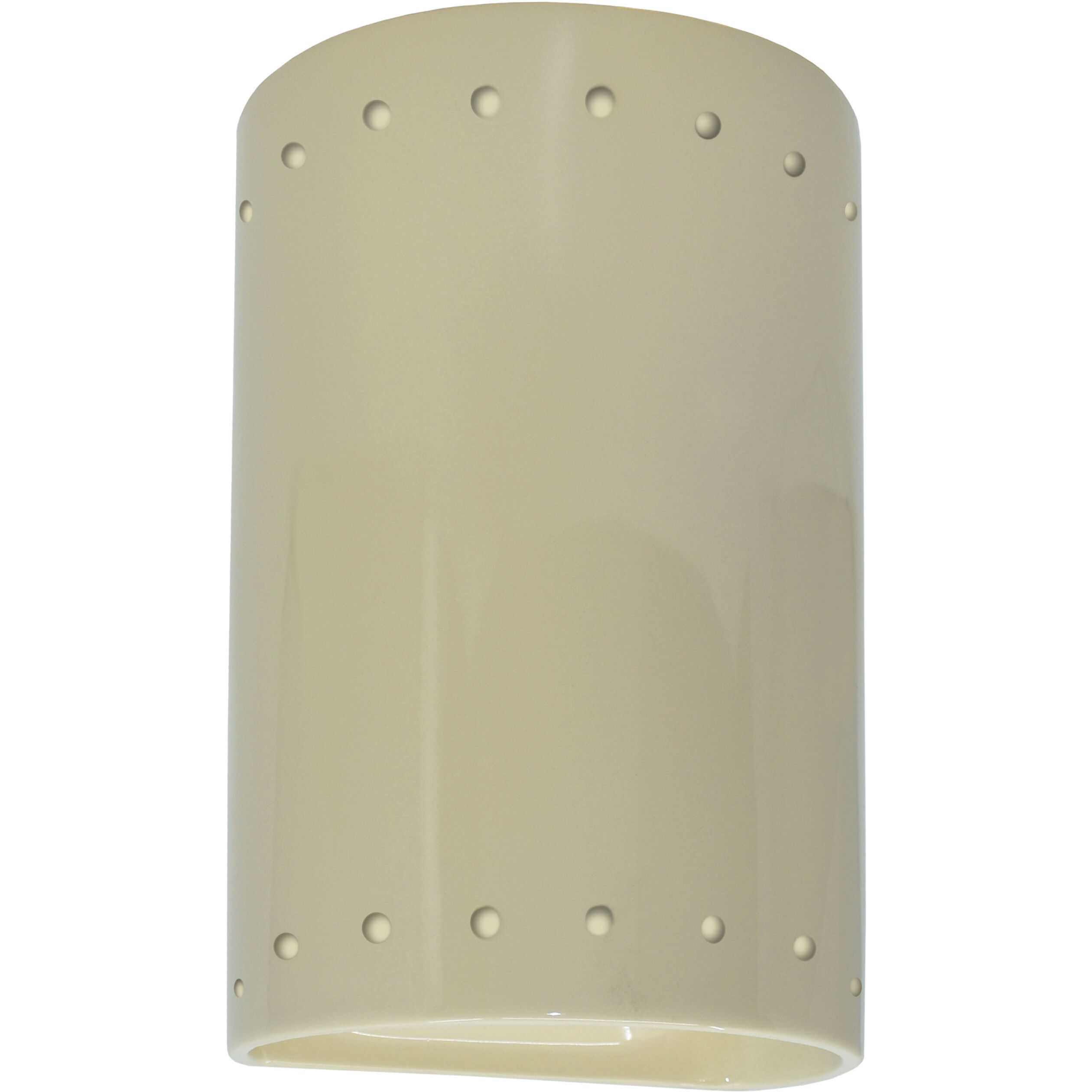Ambiance Cylinder LED 5.75 inch Vanilla Gloss Wall Sconce Wall Light, Small