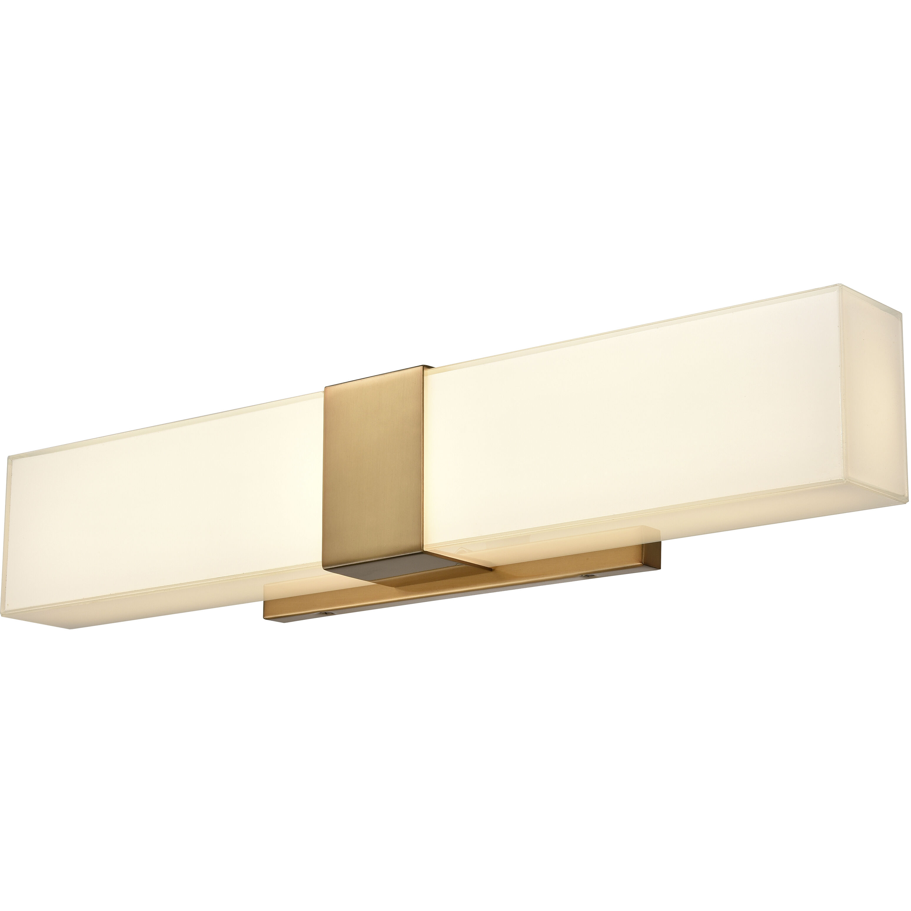 Reciprocate Vanity Light Wall Light in Aged Brass