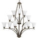 Joy 12 Light 38 inch Antique Bronze Chandelier Ceiling Light