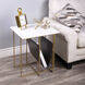 Stephanik Marble & Leather End or Side Table